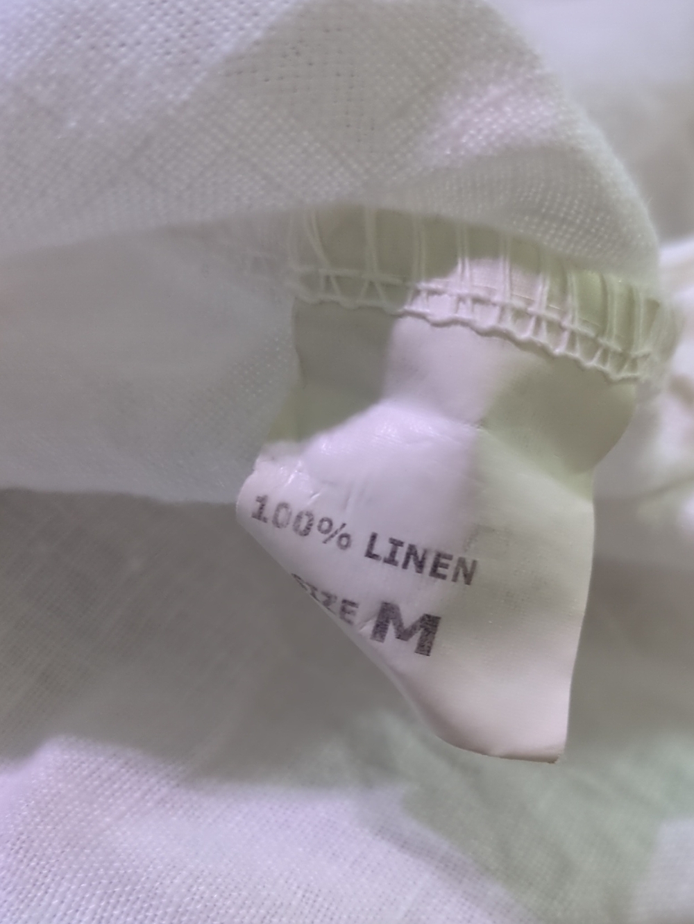 3 Linen Top Bundle Made in Italy St. Tropez West White Blouses Mixed Sizes - Picture 6 of 16